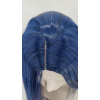 Keiko Perücke 100cm glatt ohne Pony Blau | Blueberry