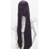 Keiko Perücke 100cm glatt mit Pony Lila | Belladonna