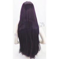 Keiko Perücke 100cm glatt mit Pony Lila | Belladonna