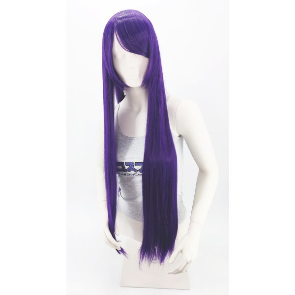 Keiko Wig 100cm straight with fringe Purple | Occult