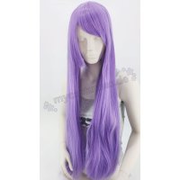 Keiko Perücke 100cm glatt mit Pony Lila | Orchid