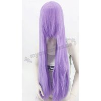 Keiko Perücke 100cm glatt mit Pony Lila | Orchid