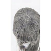 Keiko Perücke 100cm glatt mit Pony Grau | Marble