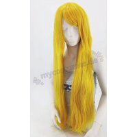 Keiko Perücke 100cm glatt mit Pony Gelb | Bright Yellow