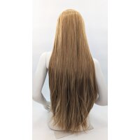 Keiko Perücke 100cm glatt mit Pony Blond | Flaxen