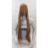 Keiko Perücke 100cm glatt mit Pony Blond | Flaxen
