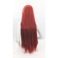 Keiko Wig 100cm straight with fringe Red | Cherry