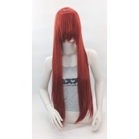 Keiko Wig 100cm straight with fringe Red | Cherry