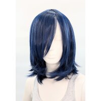 Hana Perücke 40cm mit Pony Blauschwarz | Navy