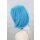 Hana Perücke 40cm mit Pony Blau | Poolparty