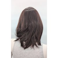 Hana Perücke 40cm mit Pony Braun | Coffee