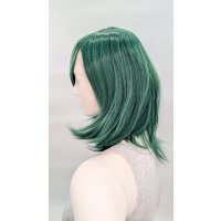 Hana Perücke 40cm mit Pony Dunkelgrün | Wakame