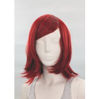 Hana Perücke 40cm mit Pony Rot | Bordeaux