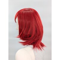 Hana Perücke 40cm mit Pony Rot | Bordeaux