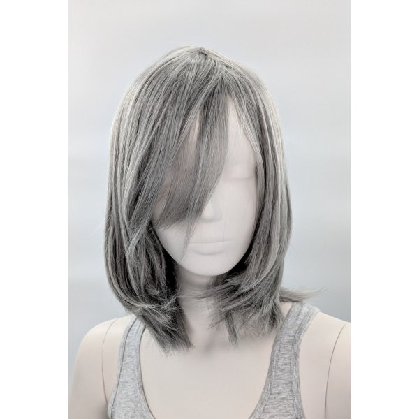 Hana Perücke 40cm mit Pony Grau | Gray