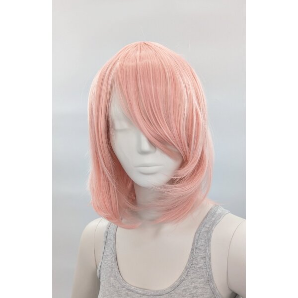 Hana Perücke 40cm mit Pony Rosa | Macaron