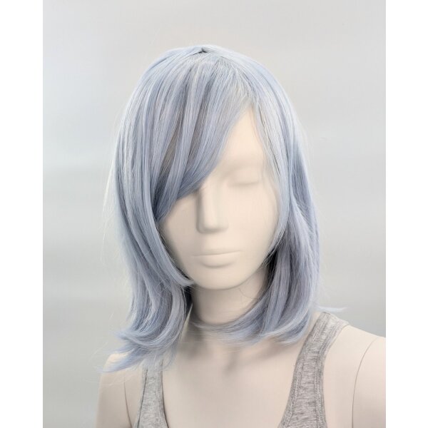 Hana Perücke 40cm mit Pony Blau | Frostblue