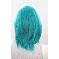 Hana Perücke 40cm mit Pony Türkis