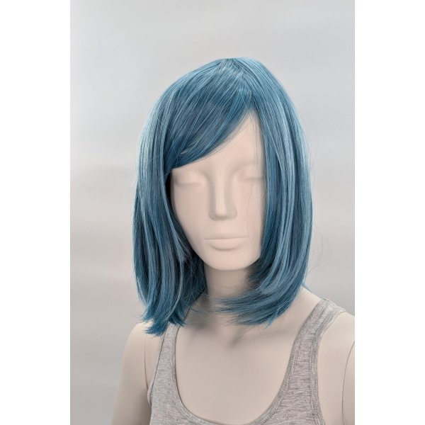 Hana Perücke 40cm mit Pony Blau | Strange Blue