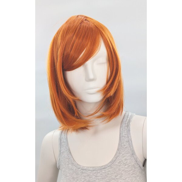 Hana Perücke 40cm mit Pony Orange