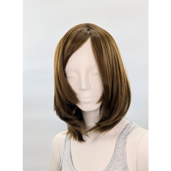 Hana Wig - 40cm straight with bangs Dark Brown