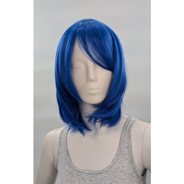 Hana Perücke 40cm mit Pony Blau | Azur