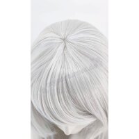 Misaki Perücke 80cm glatt mit Pony Grau | Blizzard