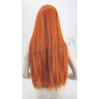Misaki Perücke 80cm glatt mit Pony Orange | Carrot