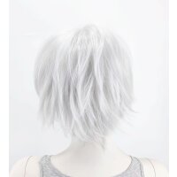 Momo Perücke 30cm kurz gestuft grau | Blizzard