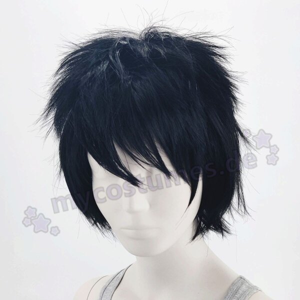 Momo Perücke 30cm kurz gestuft schwarz | Black