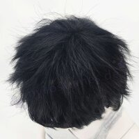 Momo Perücke 30cm kurz gestuft schwarz | Black
