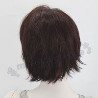 Momo Perücke 30cm kurz gestuft braun | Darkbrown