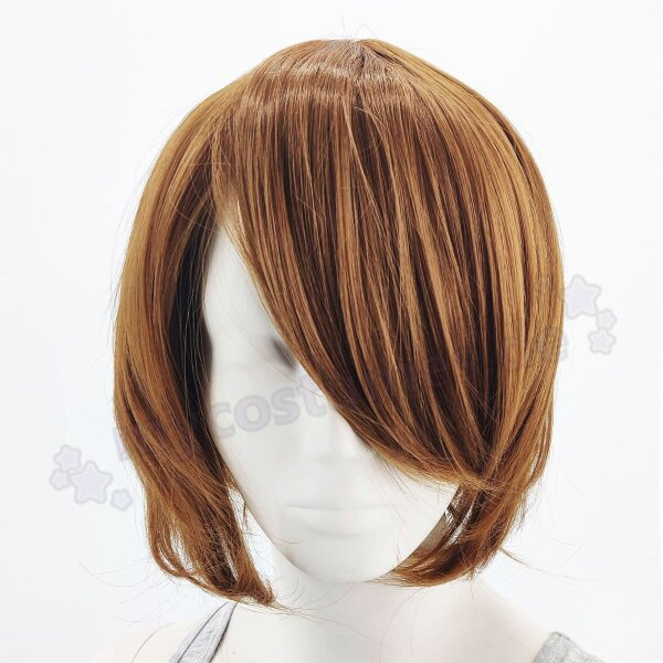 Himari Cosplay Perücke Hellbraun | 30cm kurz glatt Lightbrown