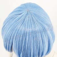 Himari Cosplay Perücke Hellblau | 30cm kurz glatt Cloud
