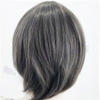 Himari Cosplay Perücke Dunkelgrau | 30cm kurz glatt Darkgrey