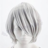 Himari Cosplay Perücke Silber | 30cm kurz glatt...