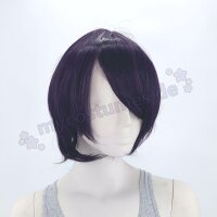 Himari Cosplay Perücke Dunkellila | 30cm kurz glatt...