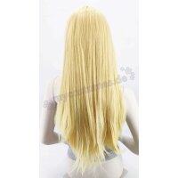 Misaki Perücke 80cm glatt mit Pony Hellblond | Angel