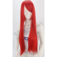 Misaki Perücke 80cm glatt mit Pony Rot | Scarlet