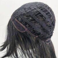 Misaki Perücke 80cm glatt mit Pony Schwarz | Black