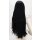 Misaki Perücke 80cm glatt mit Pony Schwarz | Black