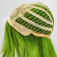 Misaki Perücke 80cm glatt mit Pony Grün | Lightgreen