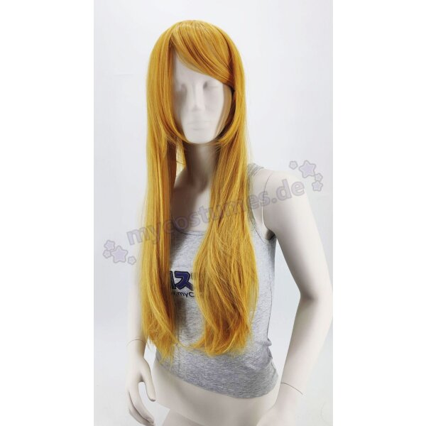 Misaki Perücke 80cm glatt mit Pony Blond | Mirage