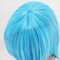 Misaki Perücke 80cm glatt mit Pony Blau | Poolparty