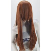 Misaki Perücke 80cm glatt mit Pony Braun | Sweetheart
