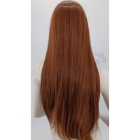 Misaki Perücke 80cm glatt mit Pony Braun | Sweetheart