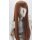 Misaki Perücke 80cm glatt mit Pony Braun | Sweetheart