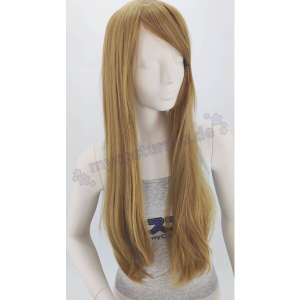 Misaki Perücke 80cm glatt mit Pony Blond | Dune