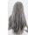 Misaki Perücke 80cm glatt mit Pony Grau | Grey