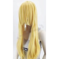 Misaki Perücke 80cm glatt mit Pony Blond | Cheescake